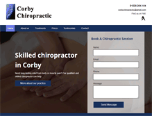 Tablet Screenshot of corbychiropractic.com